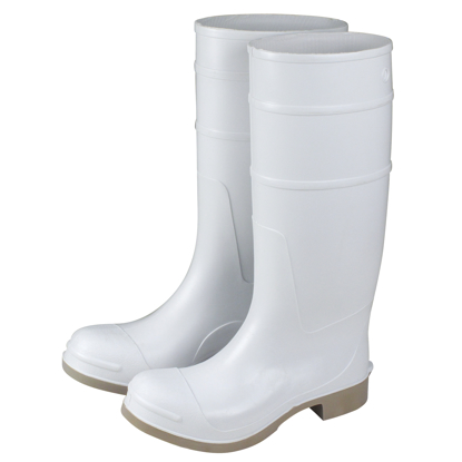 Picture of 16" White Over-the-Sock Boots with Safety Lock Soles - Size 9