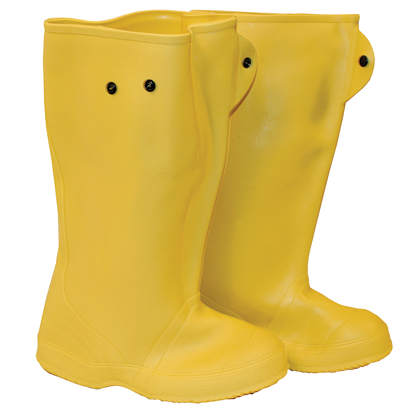 Picture of 16" Yellow Over-The-Shoe Construction Boots - Size 8