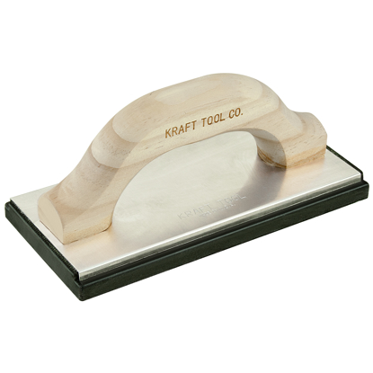 Picture of 10" x 4" Molded Black Rubber Float with Wood Handle