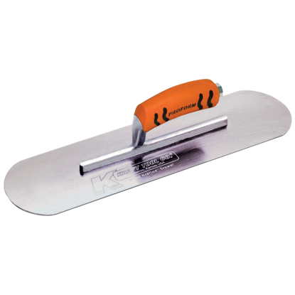 Picture of 18" x 4" Carbon Steel Pool Trowel with a ProForm® Handle on a Short Shank