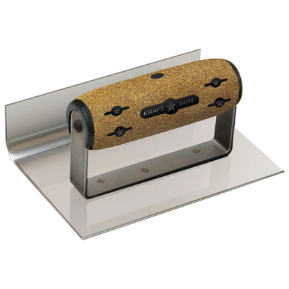 Picture of 6" x 4"  1"R Elite Series Five Star™ Inside Curb & Sidewalk Tool with Cork Handle