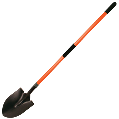 Picture of Round Point Shovel with Long Fiberglass Handle