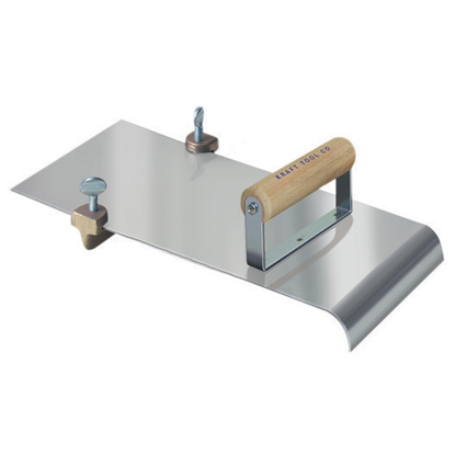 Picture of 5" x 12"  1/2"R, 1"D Stainless Steel Edger with Adjustable Groover