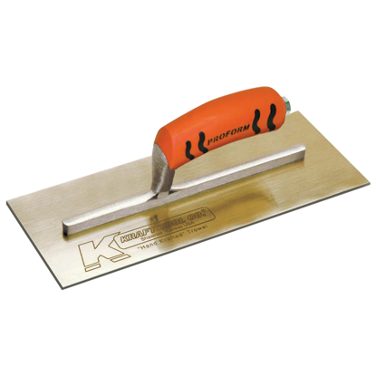 Picture of 11-1/2" x 4-1/2" Golden Stainless Steel Finish Trowel with ProForm® Handle