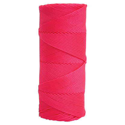 Picture of Fluorescent Pink Braided Nylon Mason's Line - 500' Tube