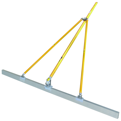 Picture of Gator Tools™ 8' x 1-1/2" x 3-1/2" Diamond XX™ Paving Screed Kit with Bracket, Out Riggers, & 3 Handles          