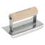 Picture of 8" x 4" 3/8"R Stainless Steel Curved Ends Cement Edger with Wood Handle