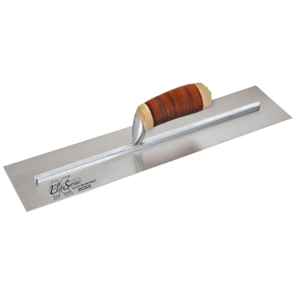 Picture of Elite Series Five Star™ 14" x 4" Carbon Steel Cement Trowel with Leather Handle