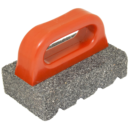 Picture of 6" x 3" x 1" Rub Brick with Handle - 60 Grit