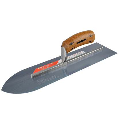 Picture of 18" x 4-1/2" Elite Series Five Star™ Blue Steel Pointed Sword Trowel with Cork Handle