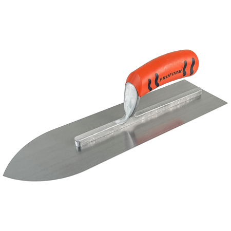 Picture of 14" x 4" Carbon Steel Pointed Sword Trowel with ProForm® Handle