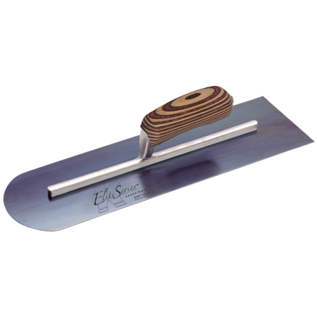 Picture of 16" x 4" Elite Series Five Star™ Blue Steel Round Front/Square Back Trowel with Laminated Wood Handle