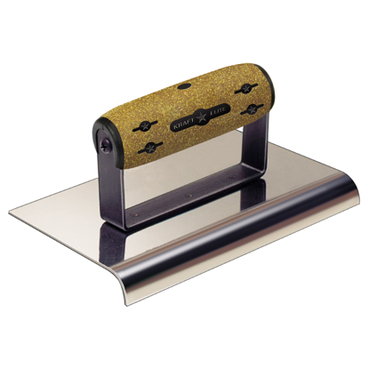 Picture of 6" x 4"  5/8"R Elite Series Five Star™ Stainless Steel Cement Edger with Cork Handle