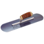 Picture of Elite Series Five Star™ 16" x 4-1/2" Blue Steel Pool Trowel with Leather Handle on a 7-7/8" Short Shank